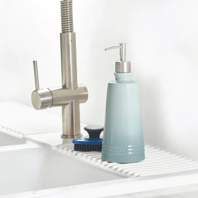 Le Creuset Stoneware Signature Soap Dispenser – 20oz.– Sea Salt - Image 4