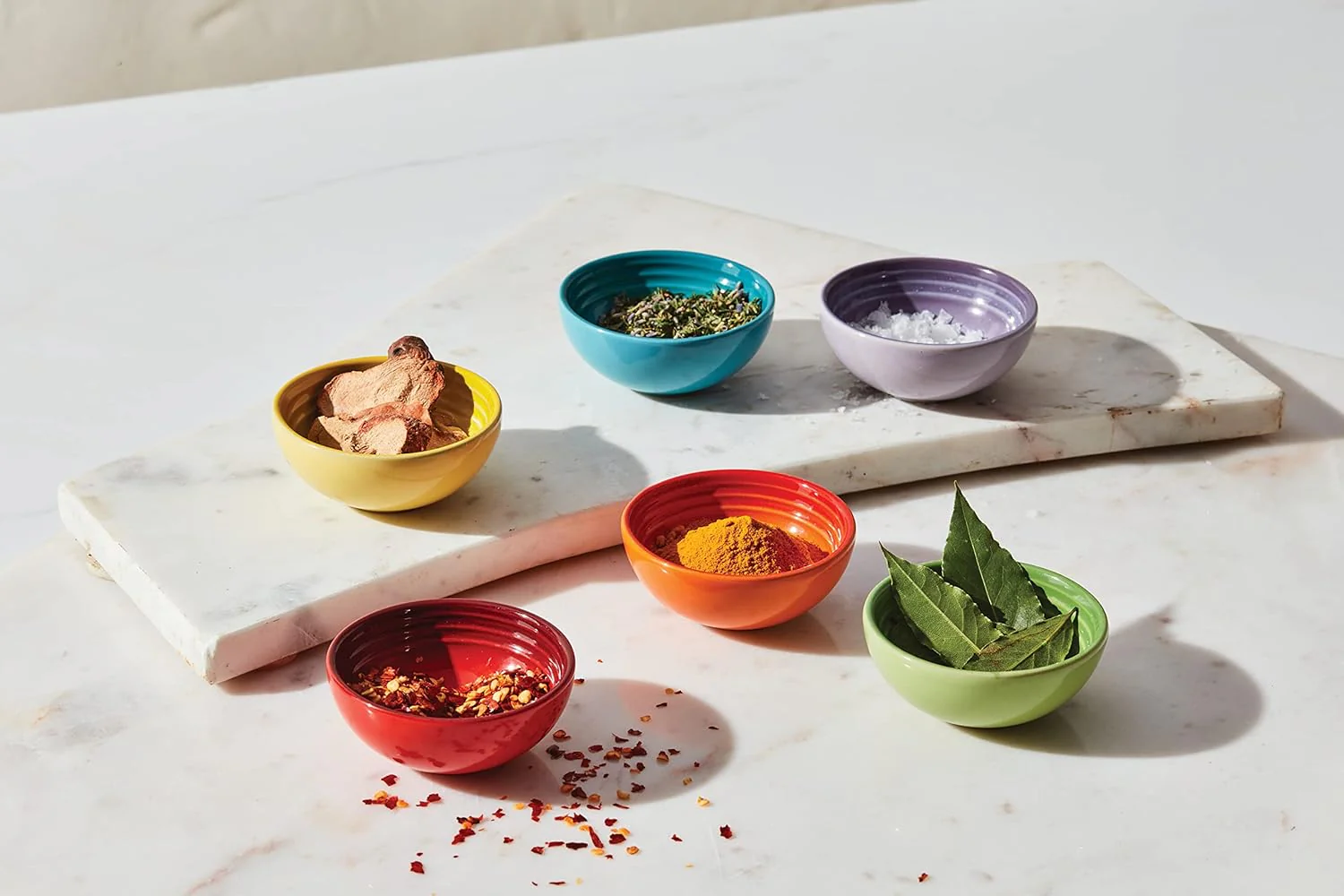Le Creuset Vancouver Stoneware Prep Pinch Bowl Gift Set of 6 – 2oz - Image 5