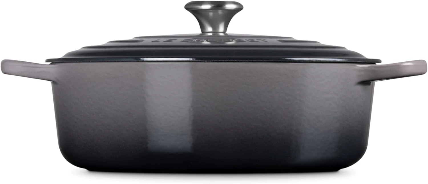 Le Creuset Wide Round Oven – 6.75 QT – Oyster - Image 2