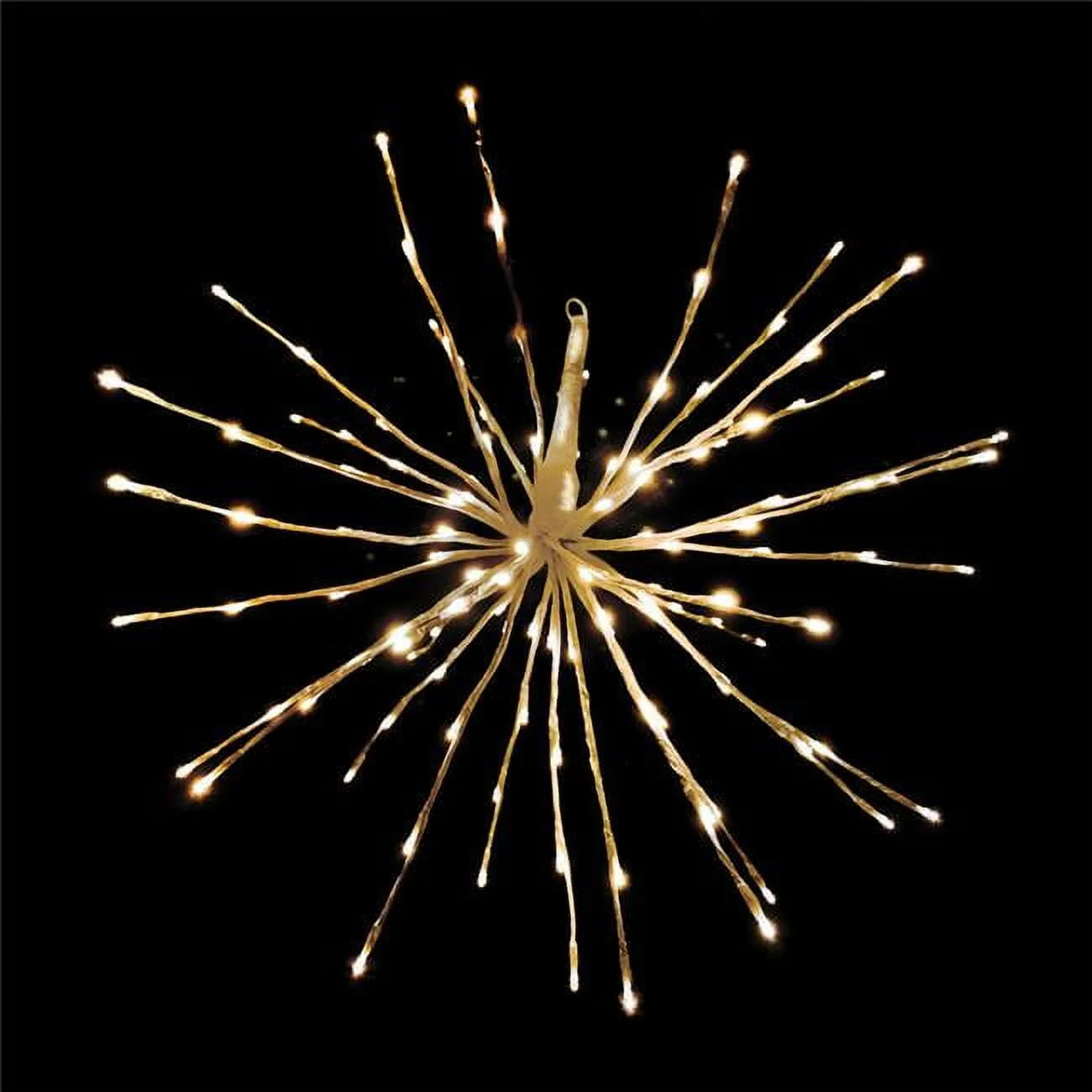 LED Radiant Blast Light Sphere Decoration in Gold - Warm White  – 24" - Image 2