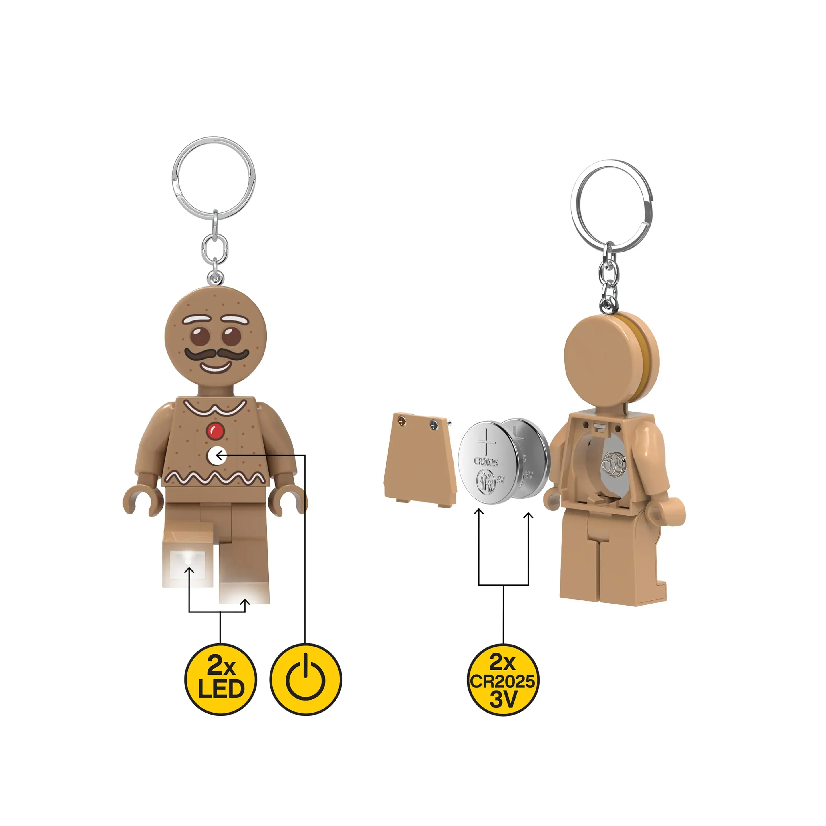 LEGO Minifigures Keychain Light - Gingerbread Man - Image 3