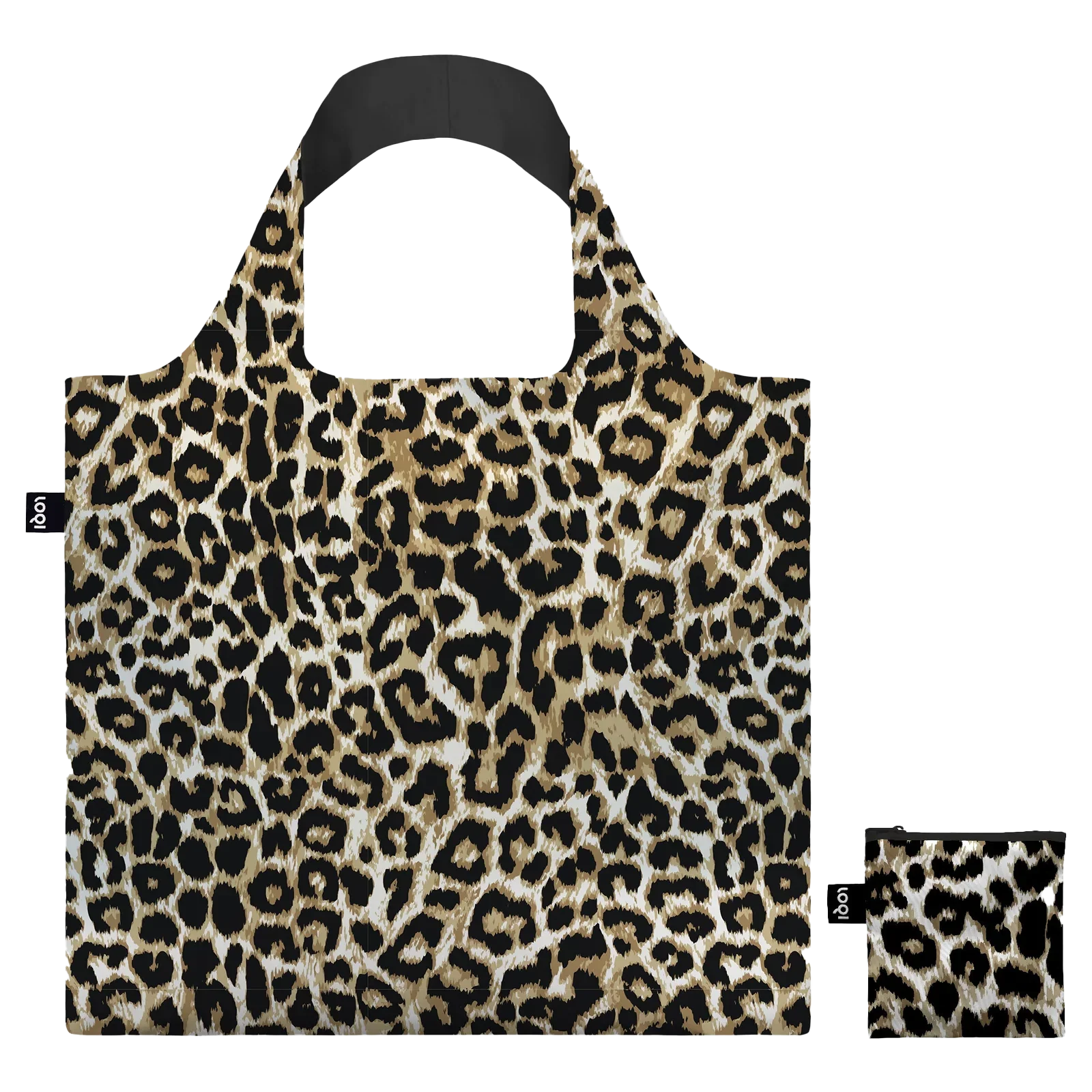 LOQI Recycled Reusable Tote Bag – Leopard Dusk