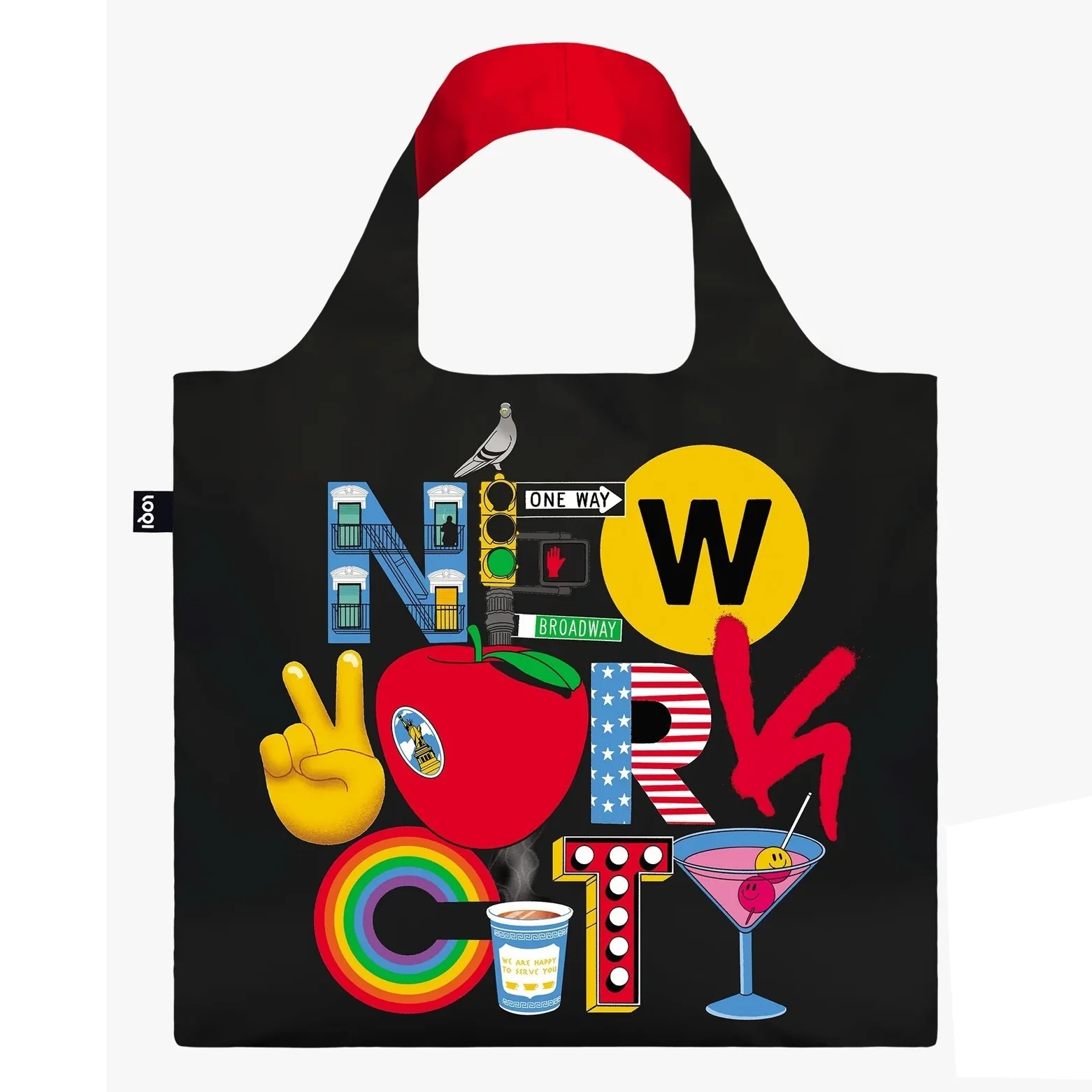 LOQI Recycled Reusable Tote Bag – Toby Triumph New York City - Image 3