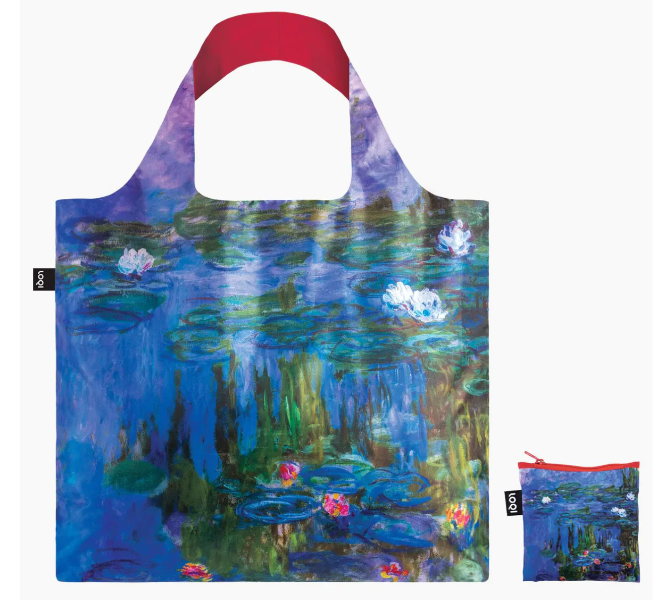 LOQI Reusable Tote Bag – Monet Water Lilies - Image 2