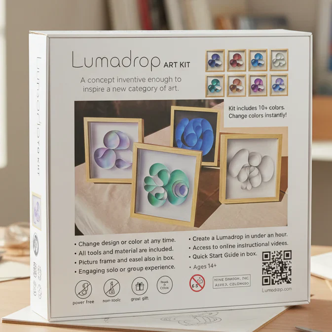Lumadrop Hands-On Art Kit for Adults and Kids - Image 5
