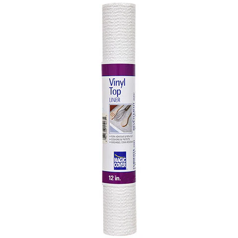 Magic Cover Vinyl Top Non-Adhesive Shelf Liner β 12" x 5 ft