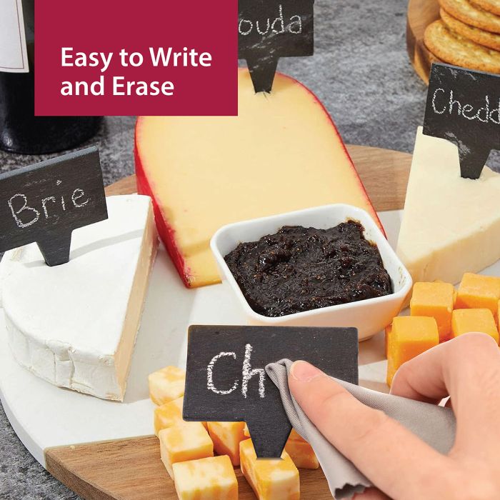 Maison du Fromage Natural Slate Cheese Markers – Set of 4 - Image 3