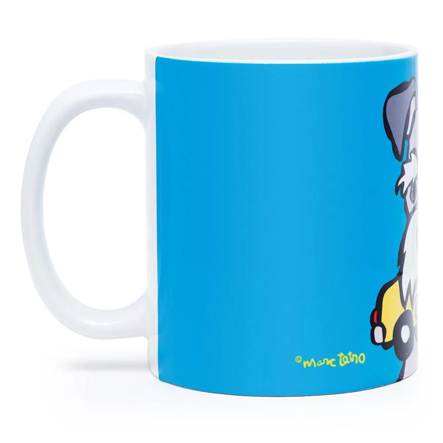 Marc Tetro NYC Schnauzer with Taxi Mug – 12oz. - Image 3