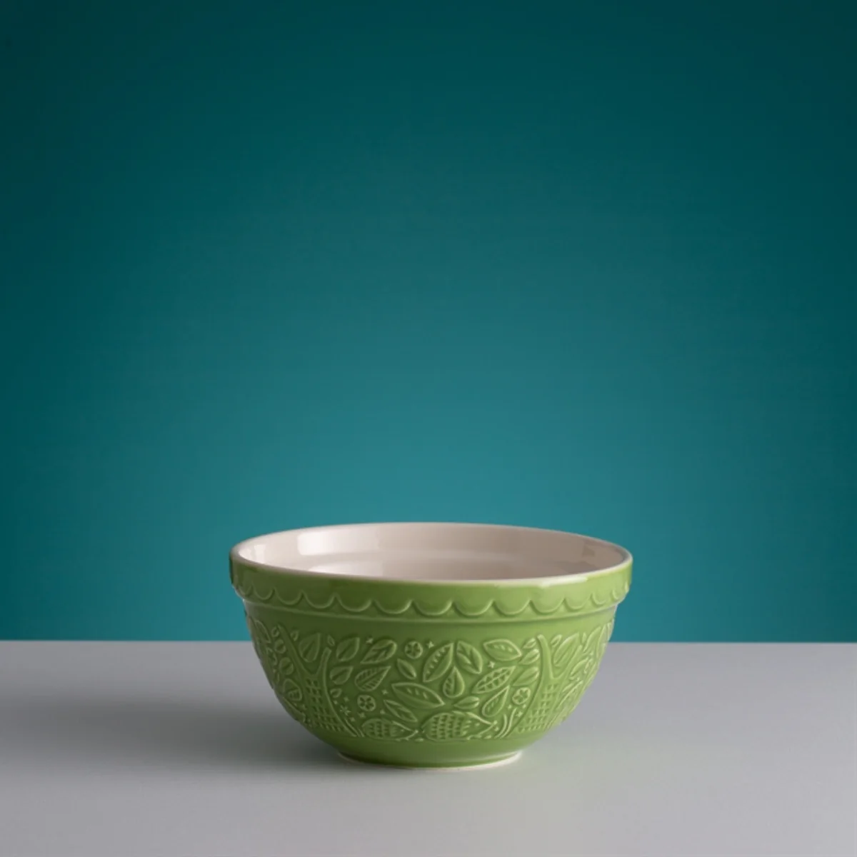 Mason Cash Ceramic Mixing Bowl – "In The Forest" – Hedgehog Green - 8.27"dia. x 4" - Image 5