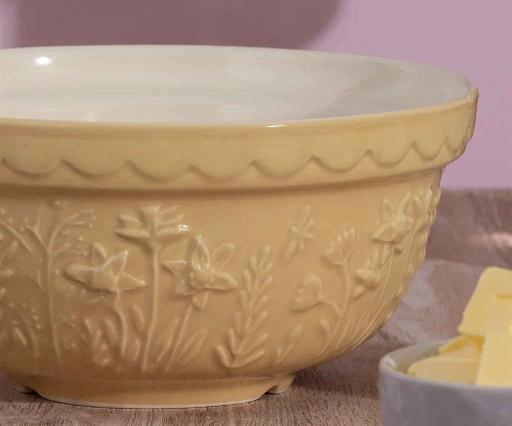 Mason Cash Ceramic Mixing Bowl – "In The Meadow" – Daffodil – 8.27"dia. x 4" - Image 2