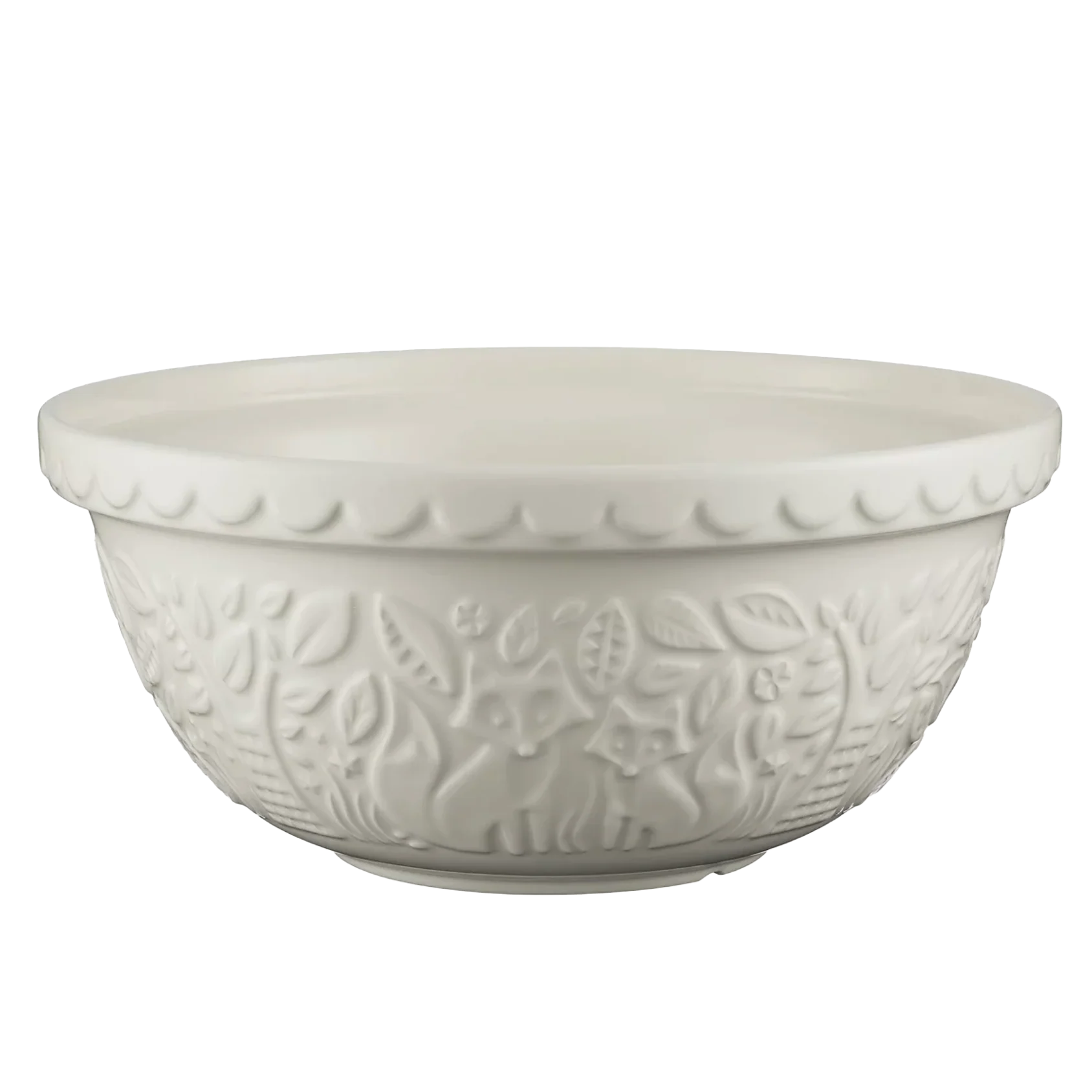 Mason Cash Ceramic Mixing Bowl – "In The Forest" – Fox Cream – 11.4" x 5.5"