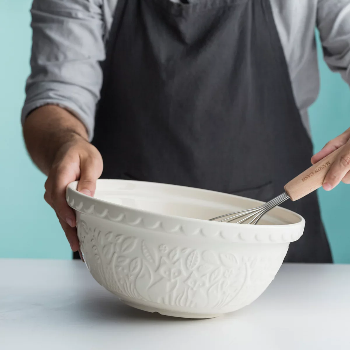 Mason Cash Ceramic Mixing Bowl – "In The Forest" – Fox Cream – 11.4" x 5.5" - Image 3