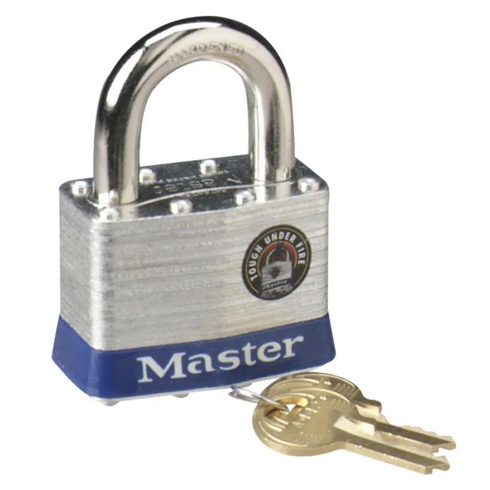 Master Lock Laminated Steel Large Padlock with 2 Keys β 2"
