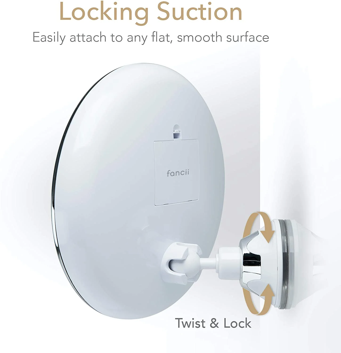 Maya Lighted 7x Magnifying Mirror with Suction Mount - Image 4