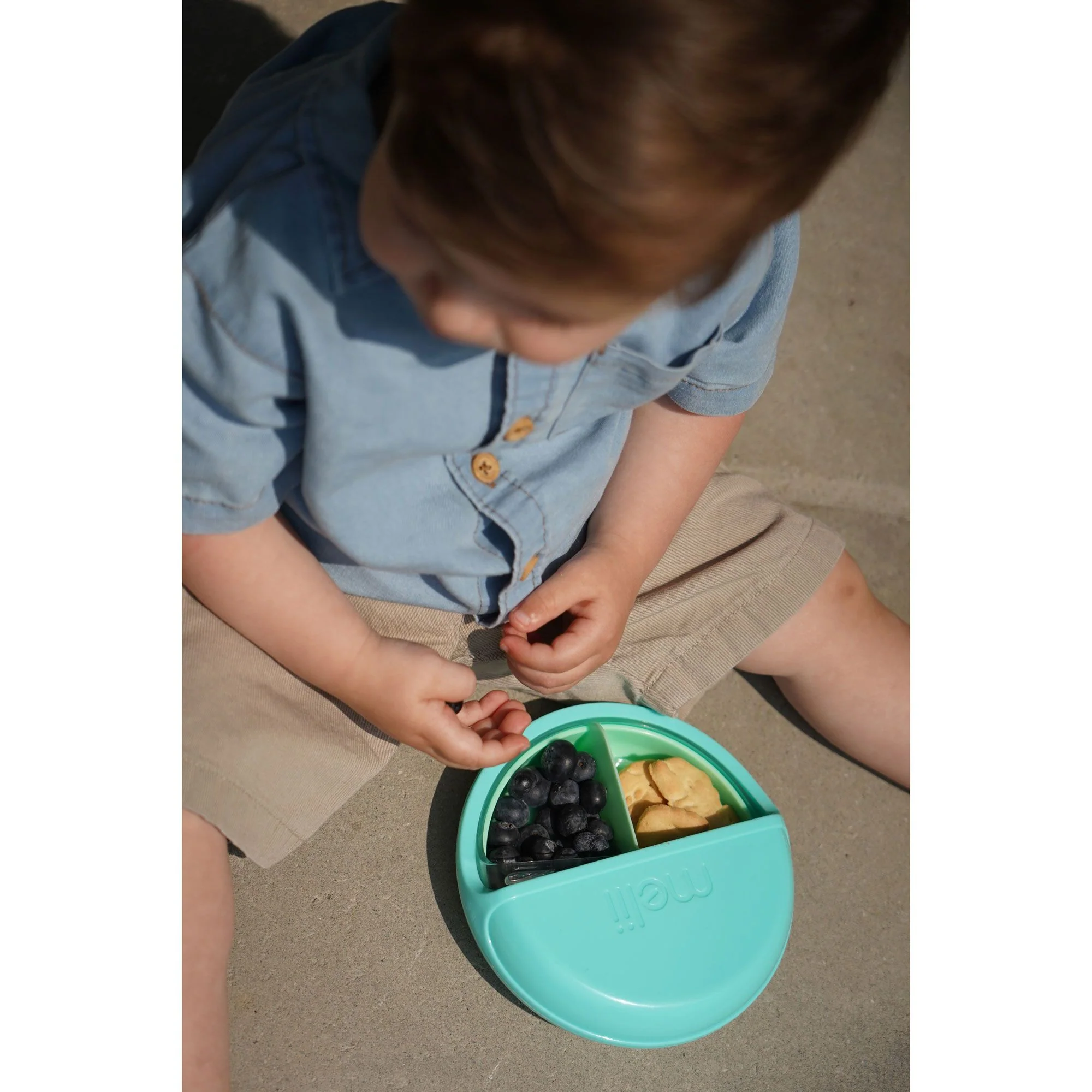 Melii Spin Snack Container – Blue - Image 5