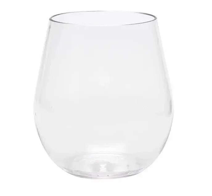 Merritt Tritan Clear Plastic Stemless Wine Glass – 19oz