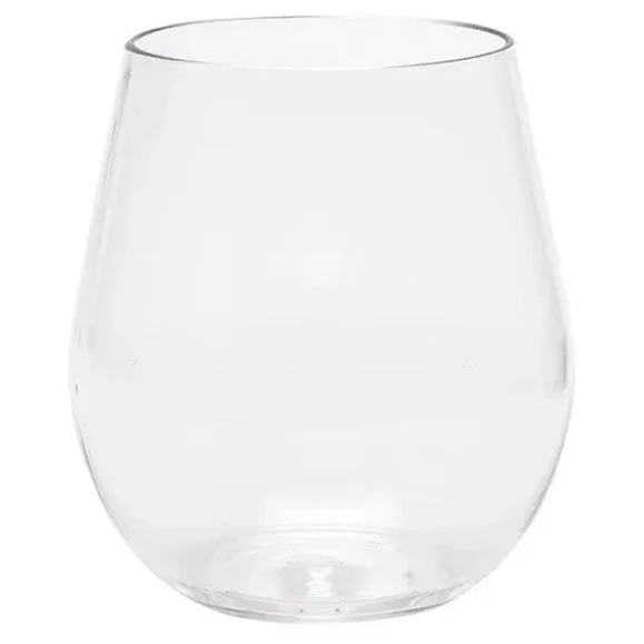 Merritt Tritan Clear Plastic Stemless Wine Glass – 22oz