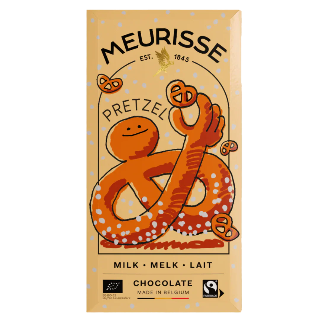 Meurisse Milk Chocolate With Pretzels – 3.5oz **
