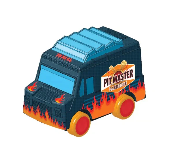 Micro Town Munchie-Mobiles Die-Cast Vehicles – Pack of 4 - Image 3