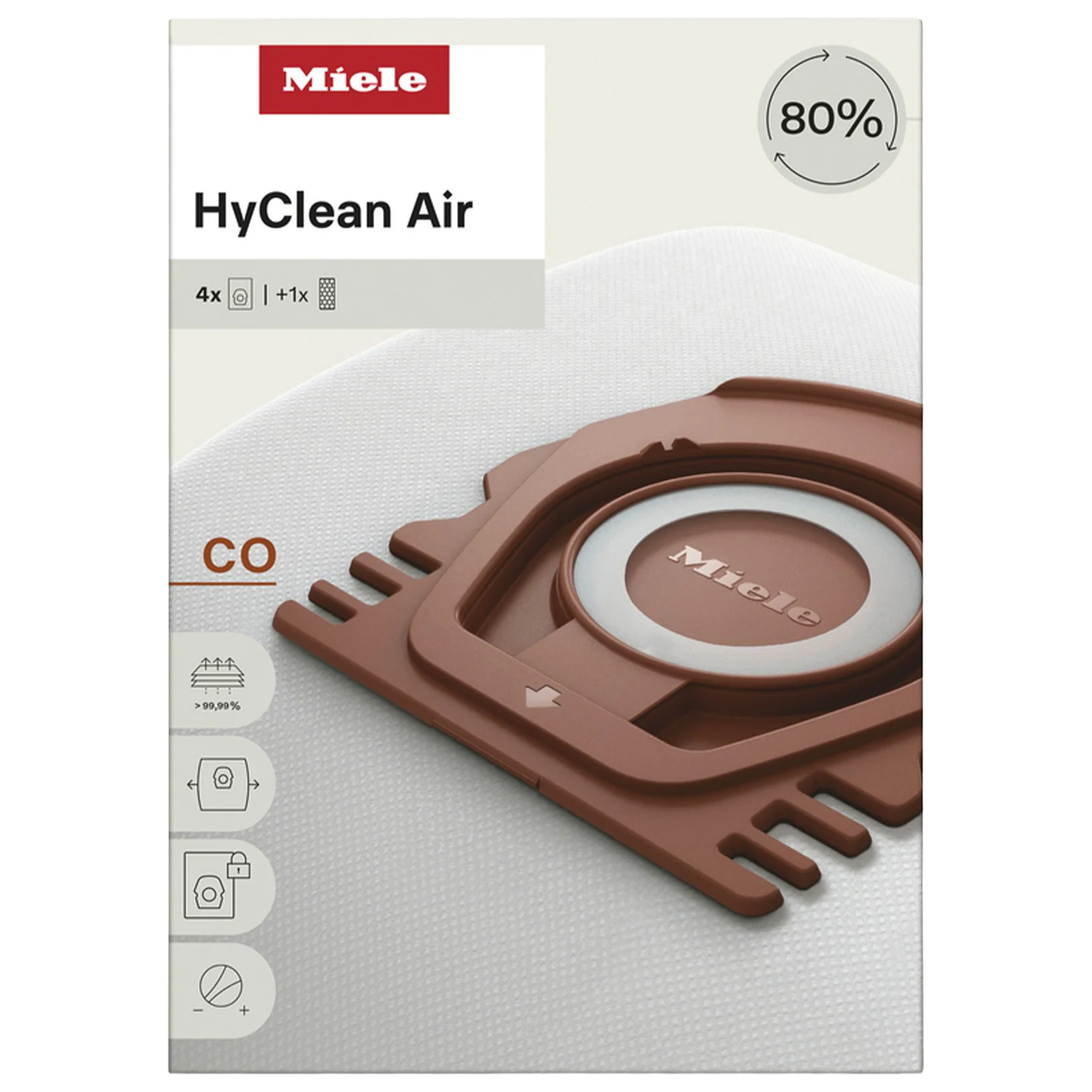 Miele CO HyClean Air For Classic Guard M1 Canister Vacuum – 4pk