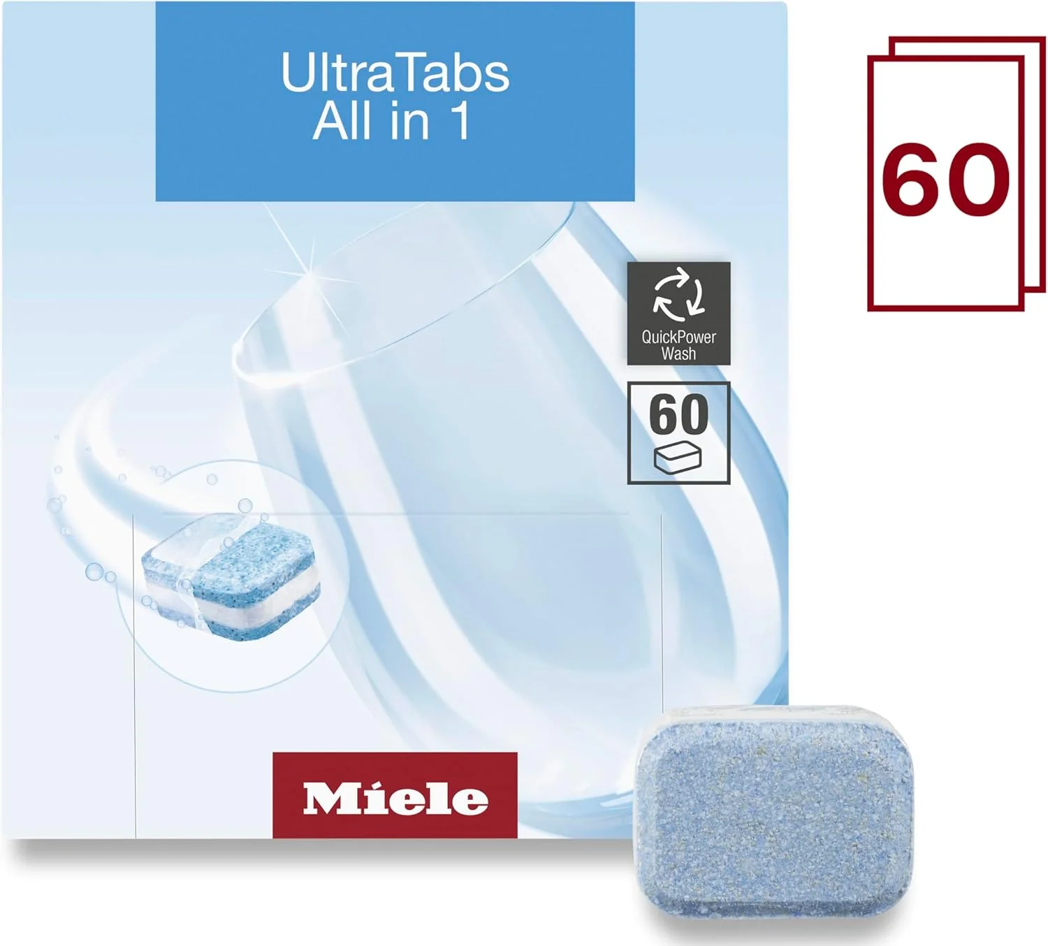 Miele UltraTabs All in 1 Dishwasher Detergent - 60 Pack - Image 3