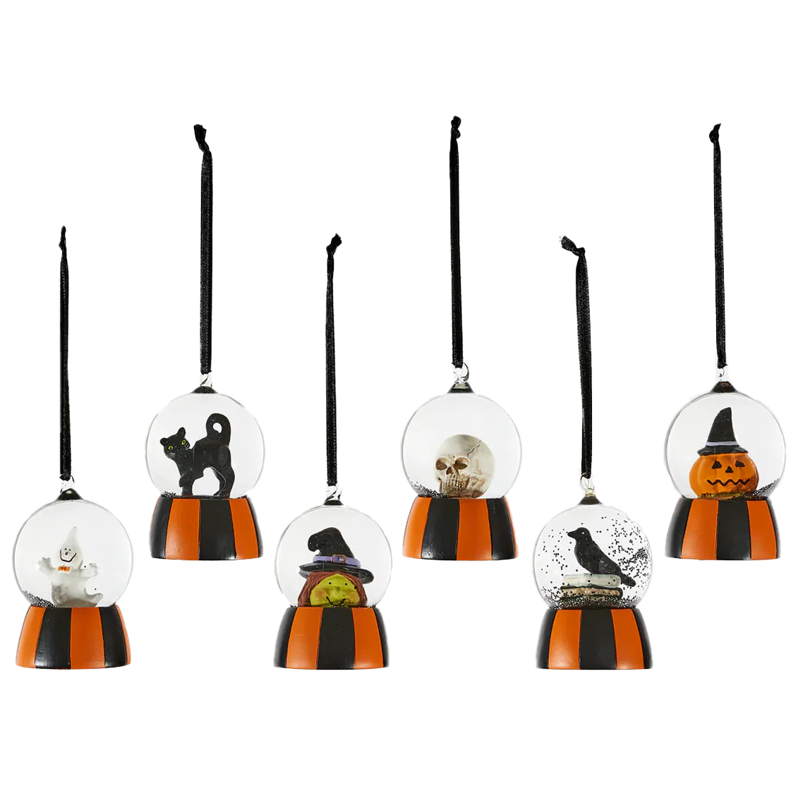 Mini Halloween Water Globe Ornament - 6 Assorted Styles – Each Sold Separately