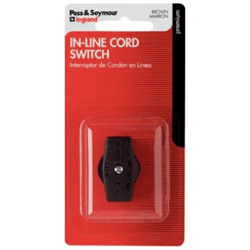 Miniature In-Line Cord Switch β Brown
