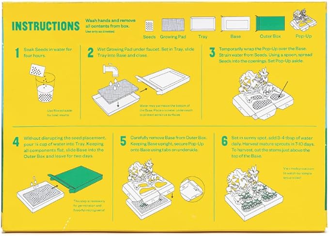 Modern Sprout Interactive Microgreens Garden Kit for Kids – Pollinator Habitat - Image 3