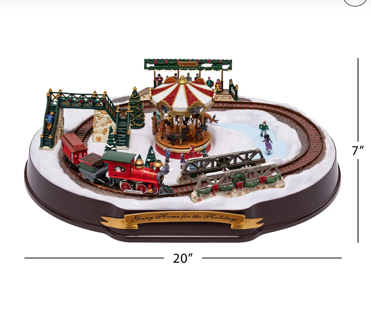 Mr. Christmas 90th Anniversary Animated Winter Wonderland – 20"x 7" - Image 2