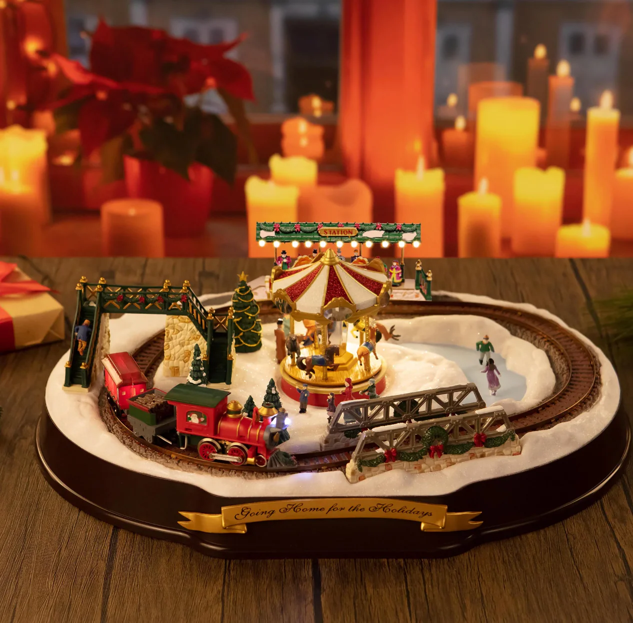 Mr. Christmas 90th Anniversary Animated Winter Wonderland – 20"x 7" - Image 3