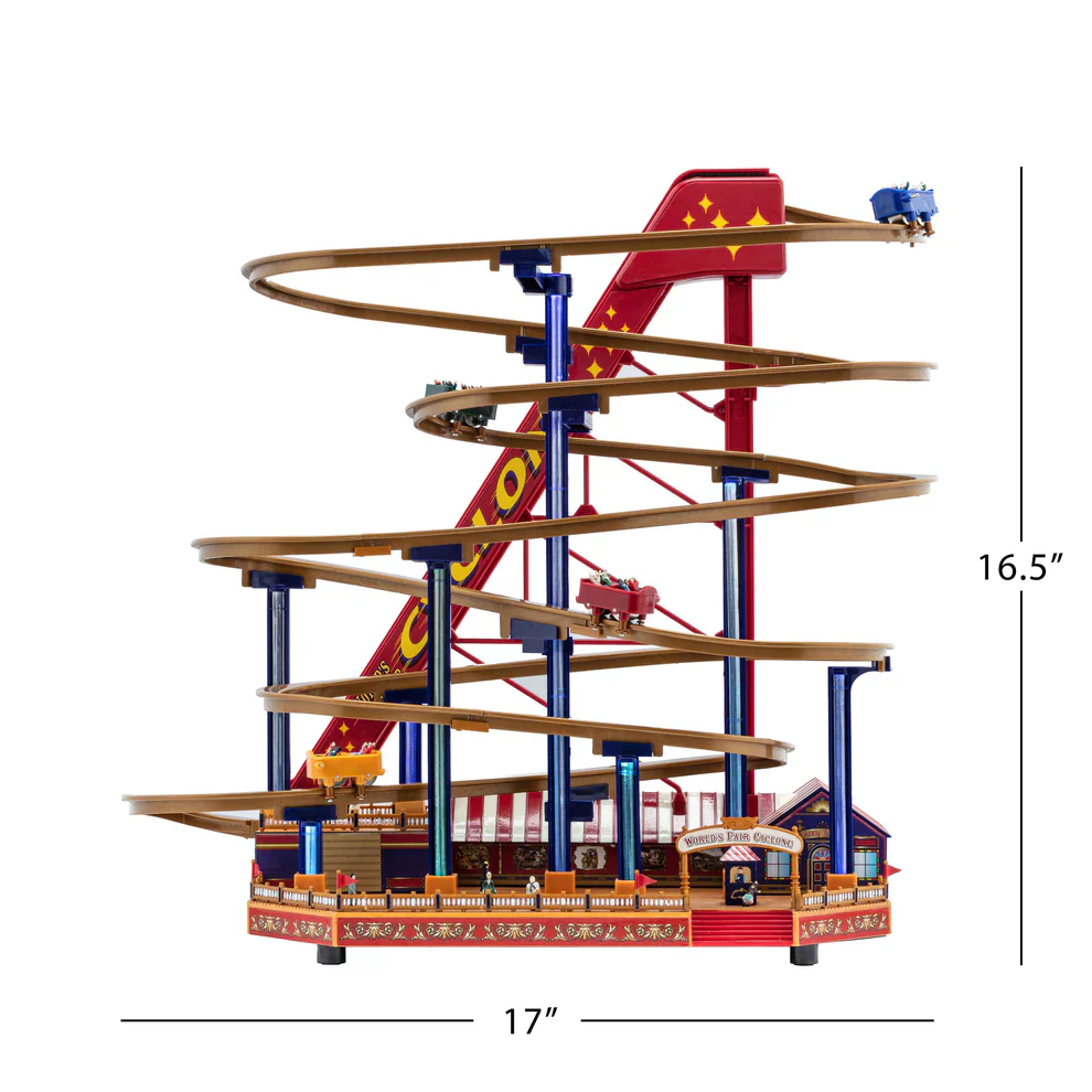 Mr. Christmas 90th Anniversary Collection - Animated & Musical Worlds Fair Rollercoaster - Image 2