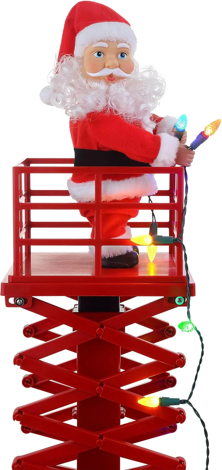 Mr. Christmas Animated & Musical Santa's Lift - 50 in. – White - Image 3