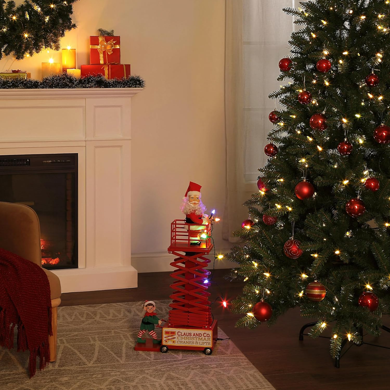 Mr. Christmas Animated & Musical Santa's Lift - 50 in. – White - Image 5