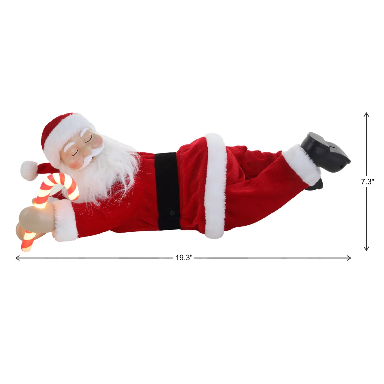 Mr. Christmas Animated Sleeping Santa – 19.3" x 7.5" x 7.3" - Image 3