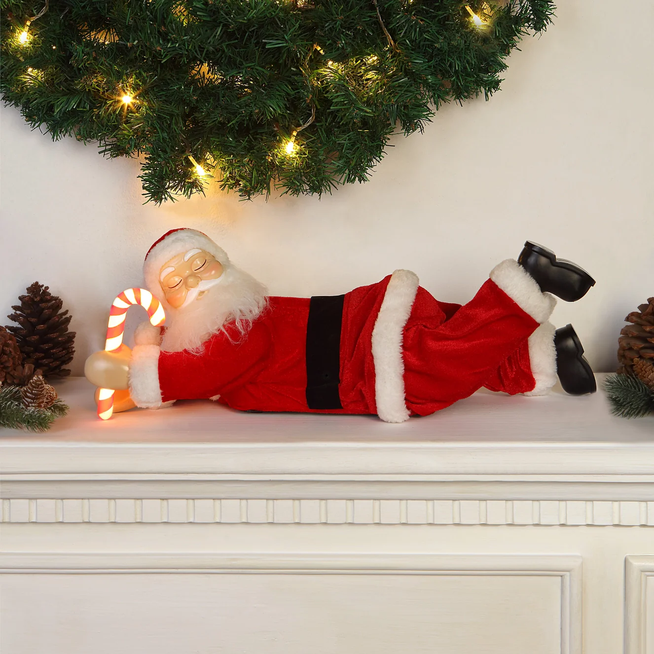 Mr. Christmas Animated Sleeping Santa – 19.3" x 7.5" x 7.3" - Image 4