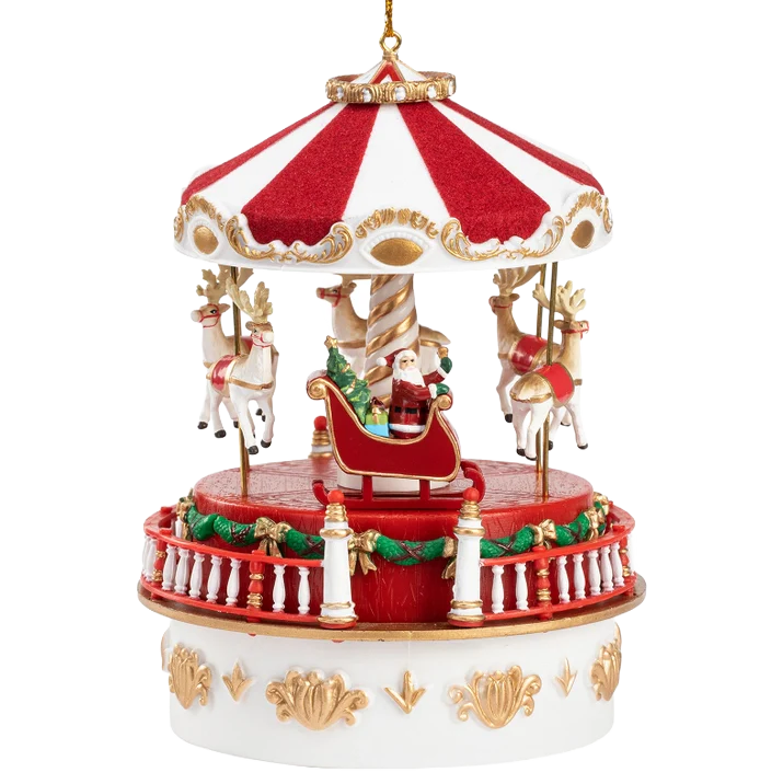 Mr. Christmas Mini Carnival Music Box – Carousel – 5.5 " - Image 2
