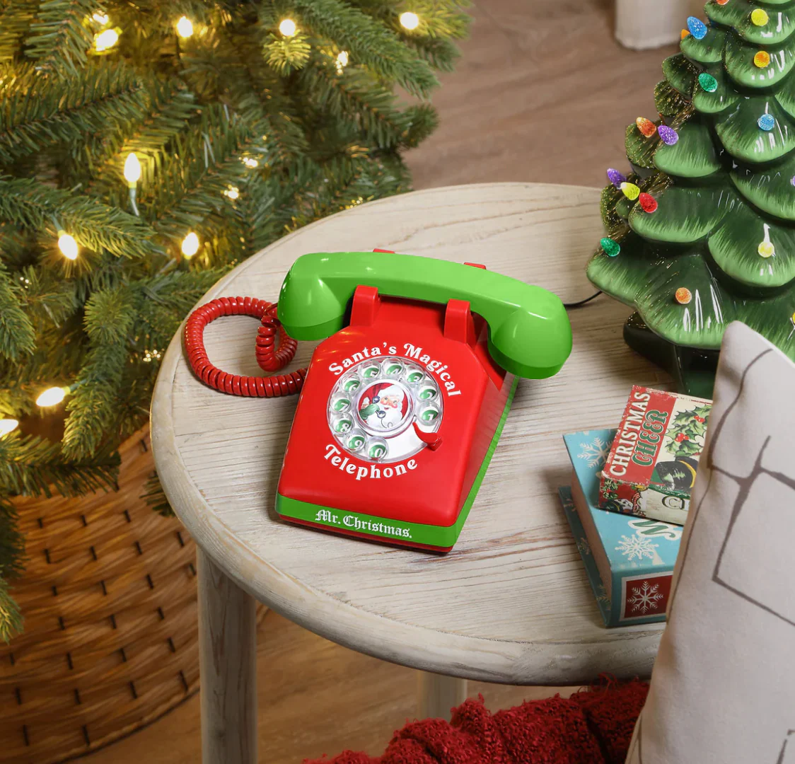 Mr. Christmas Santa's Magical Telephone – Interactive Toy – 8" - Image 4