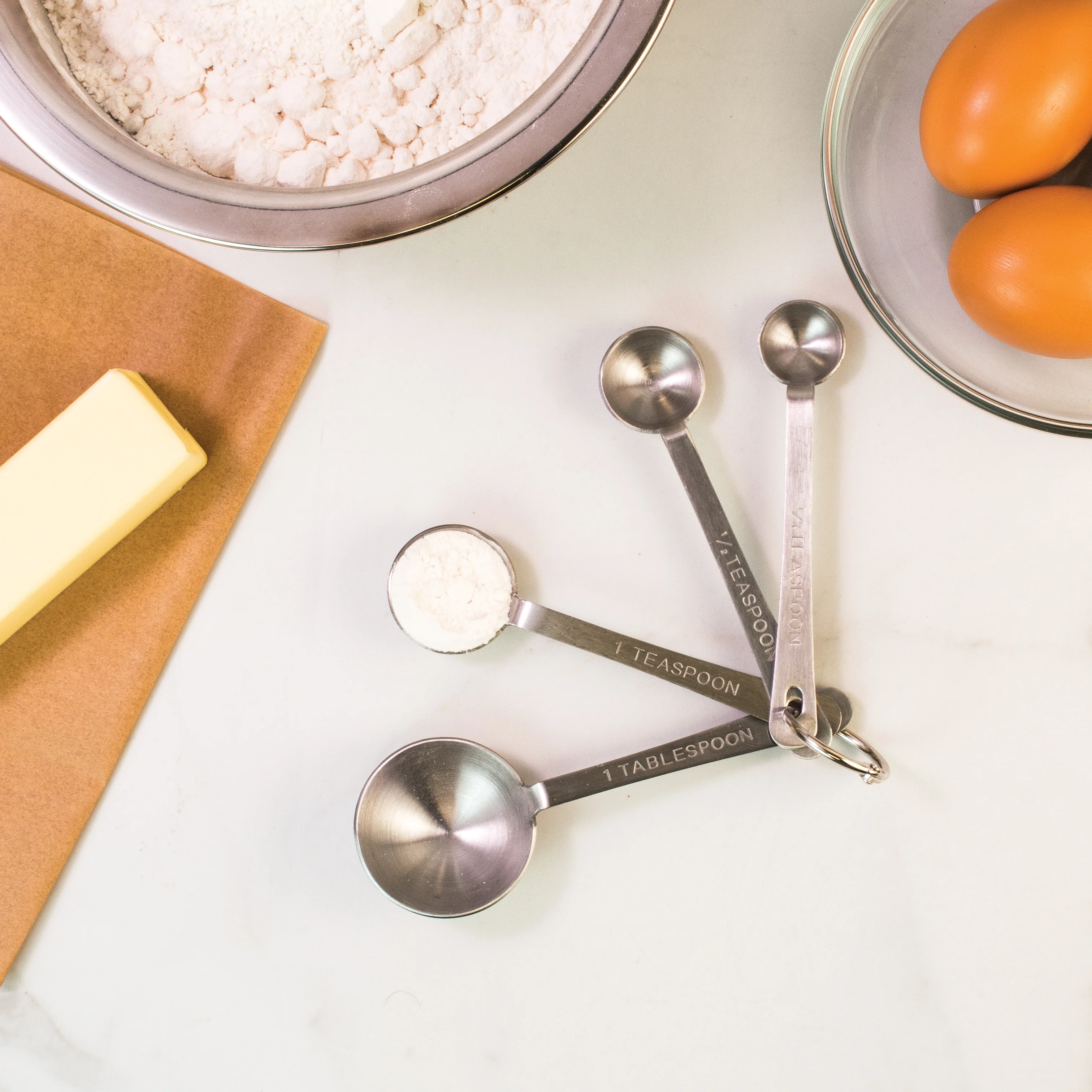 Mrs. Anderson's Stainless Steel Measuring Spoons – 4 Piece Set - Image 2