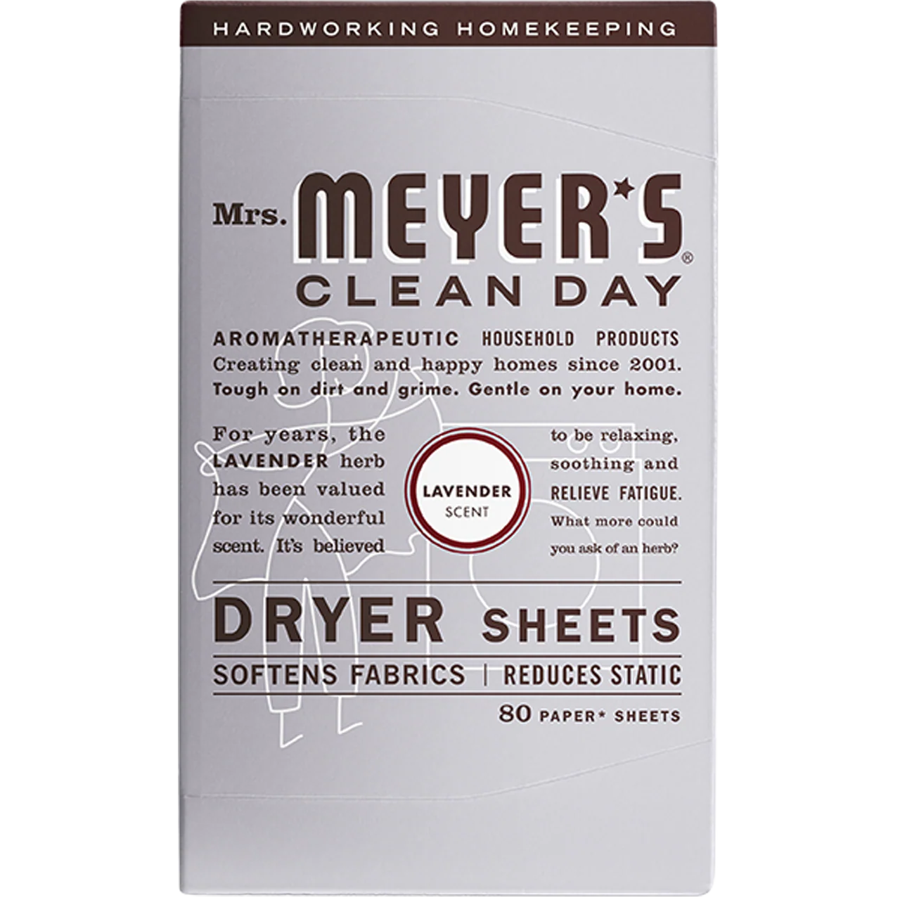 Mrs. Meyer's Lavender Dryer Sheets – 80pk