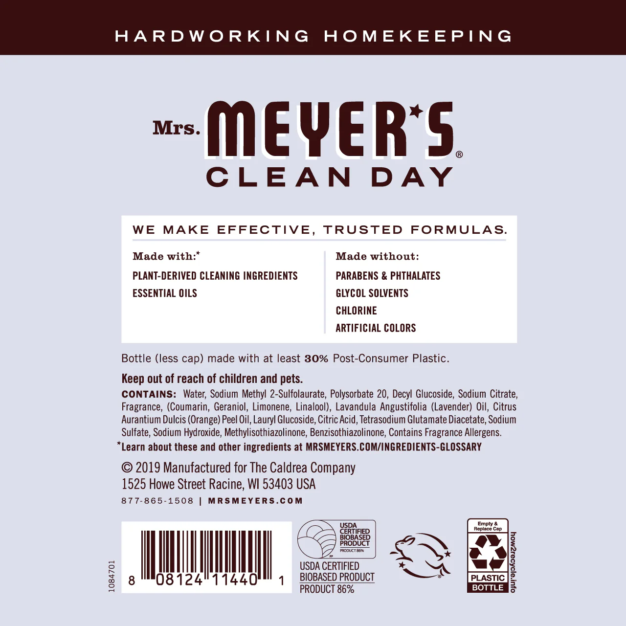 Mrs. Meyer's Lavender Multi-Surface Concentrate – 32oz - Image 2
