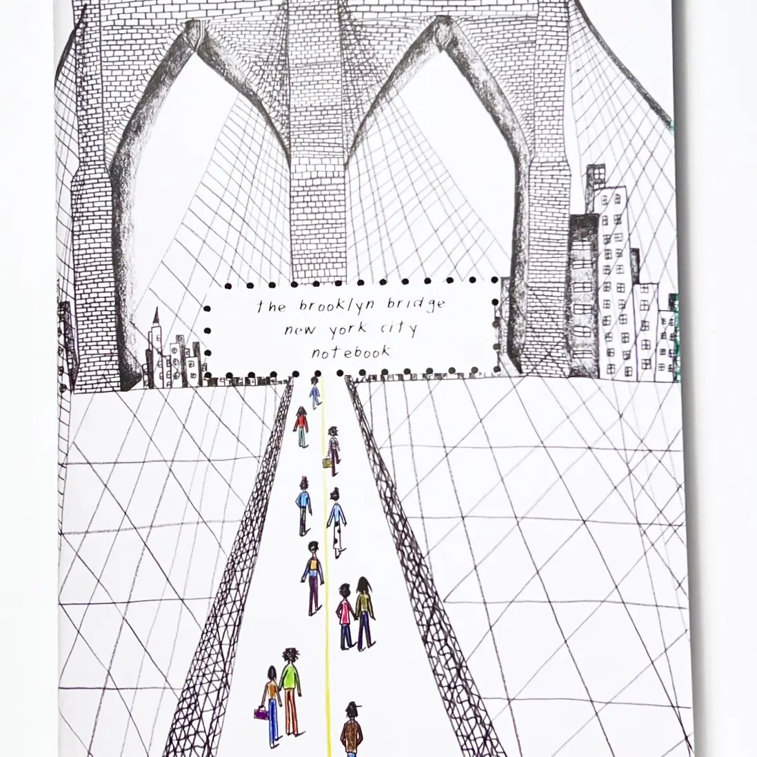 Natchie Small Notebook – Brooklyn Bridge – 3.5 x 5 - Image 2