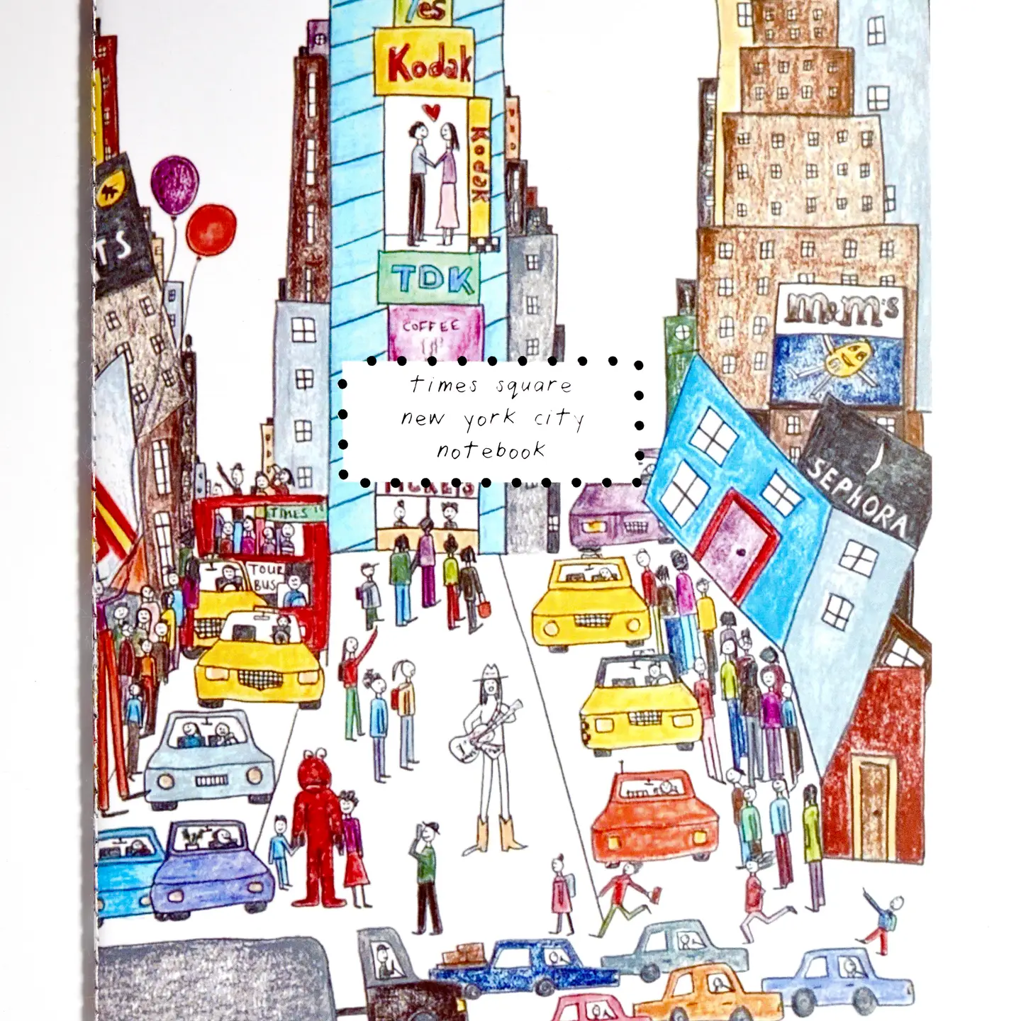 Natchie Medium Notebook – Times Square – 5.8 x 8.3 - Image 2