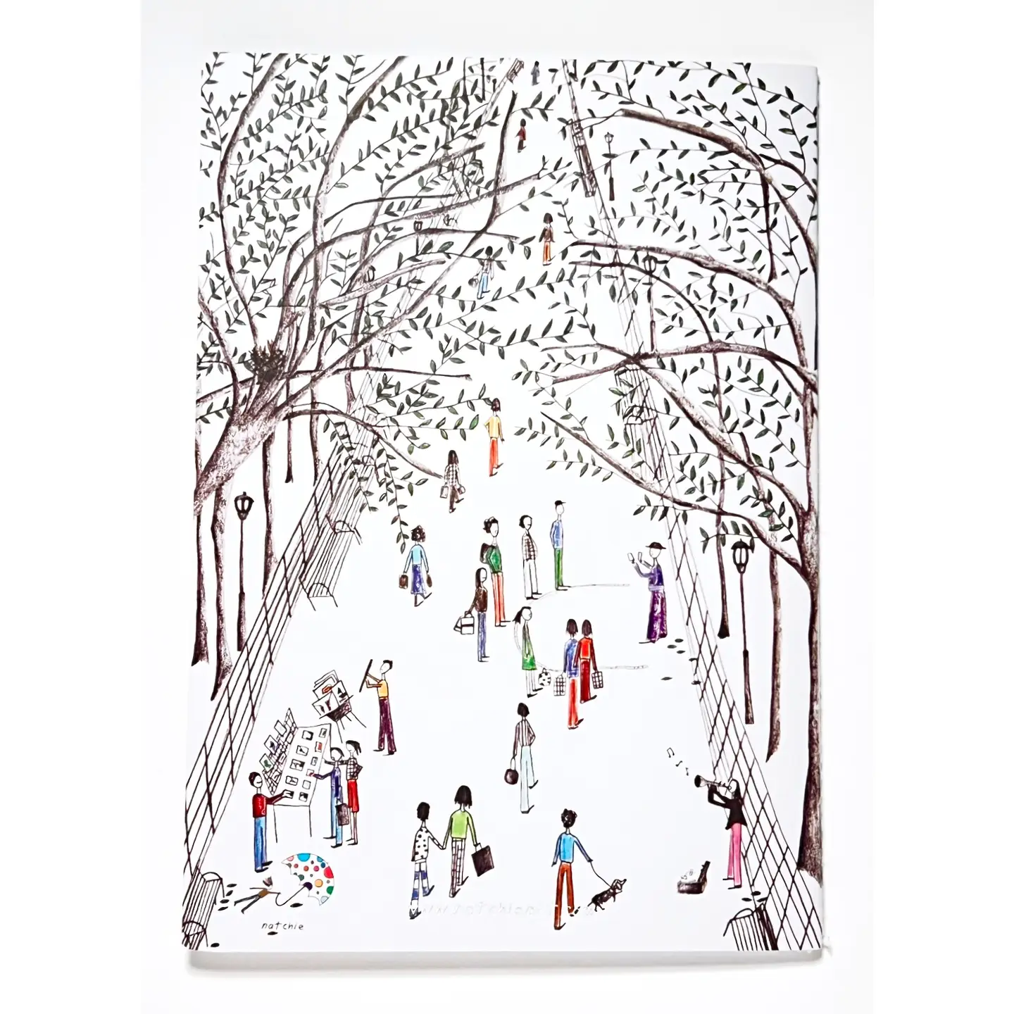 Natchie Small Notebook – The Literary Walk – 3.5 x 5