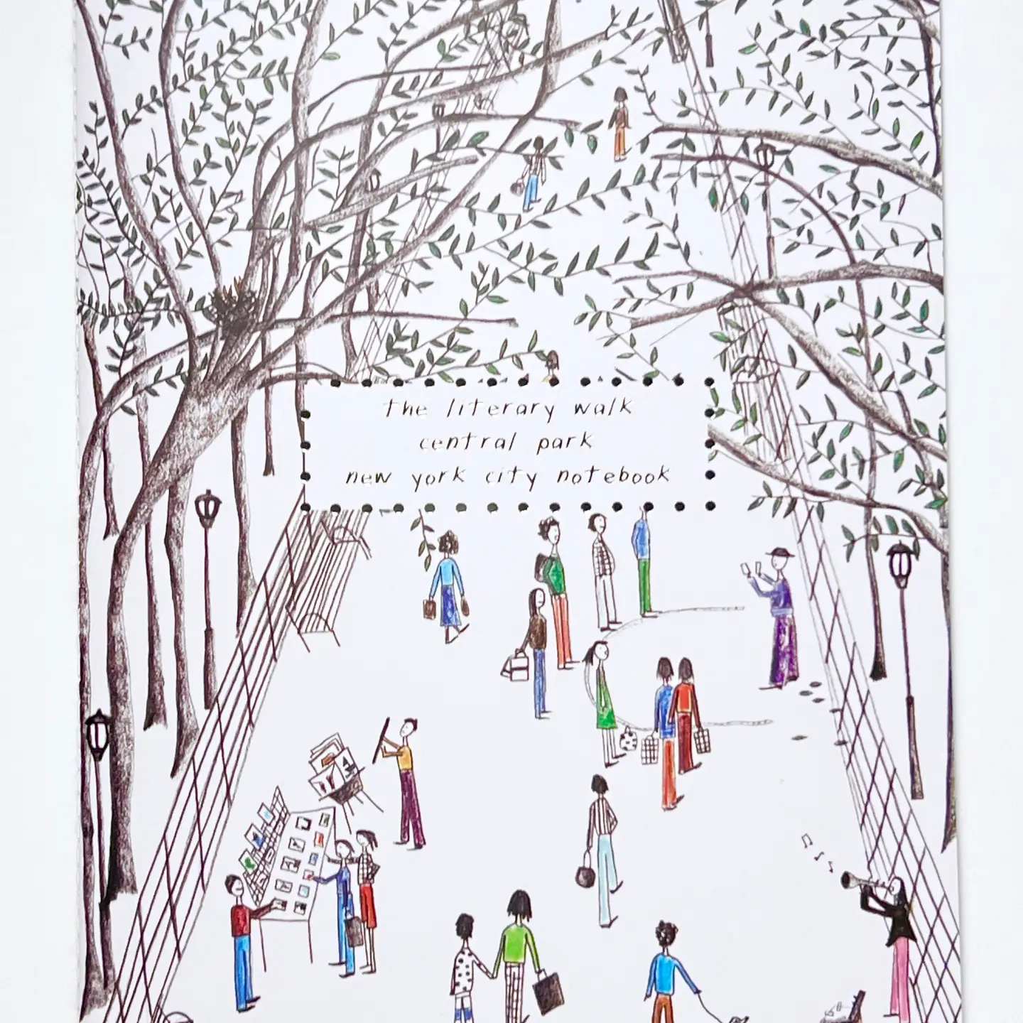 Natchie Small Notebook – The Literary Walk – 3.5 x 5 - Image 2