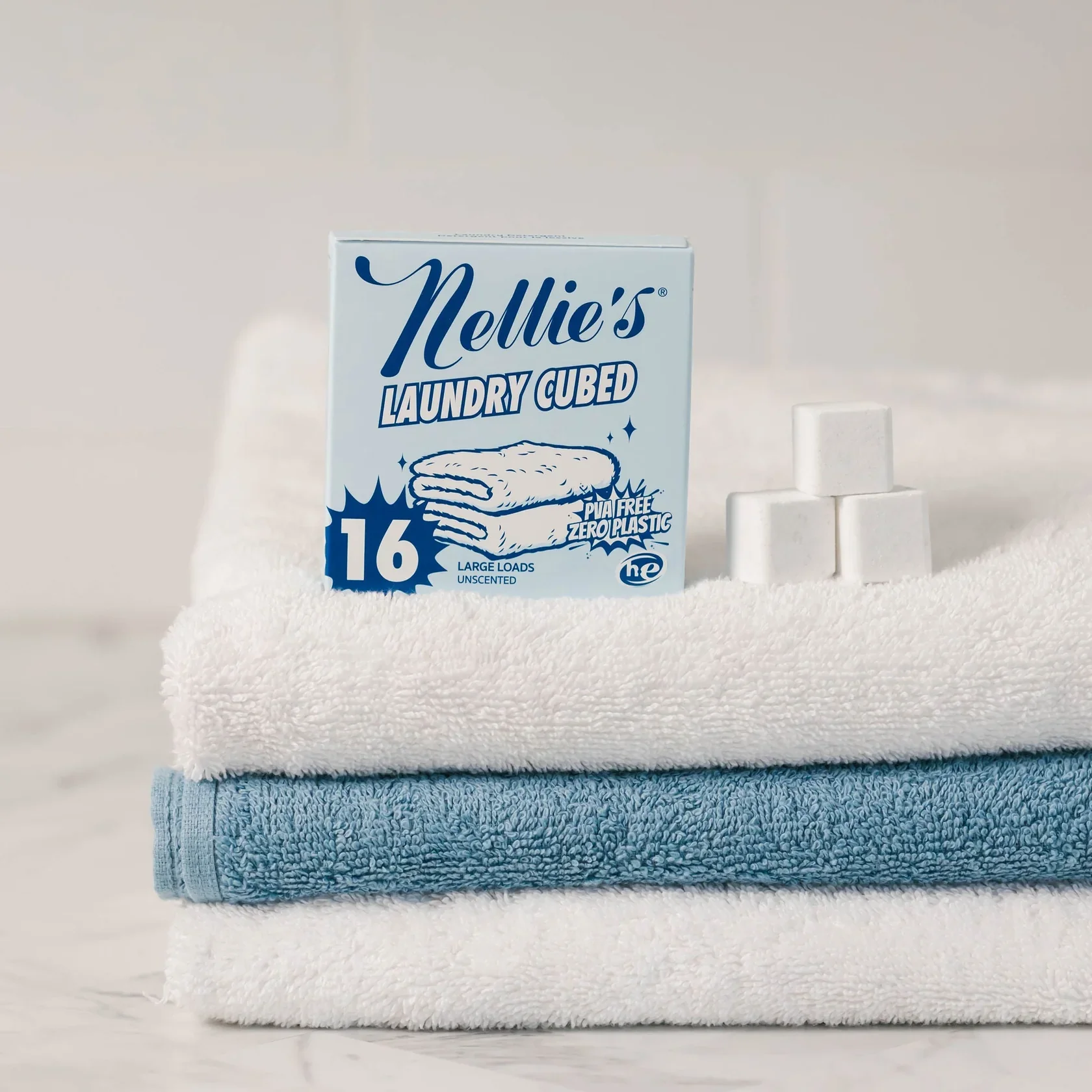 Nellie's Laundry Cubes Pre-Measured Laundry Detergent Cubes – 16 - Image 3