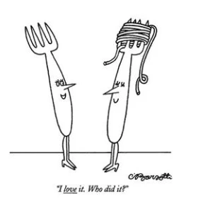 New Yorker Cartoon Mug - Pasta - Image 3