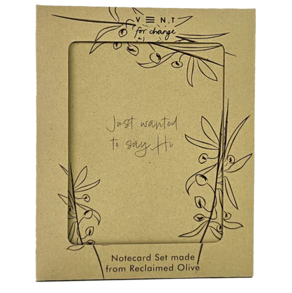 Vent For Change Notecards Made From Reclaimed Olives – Set of 10