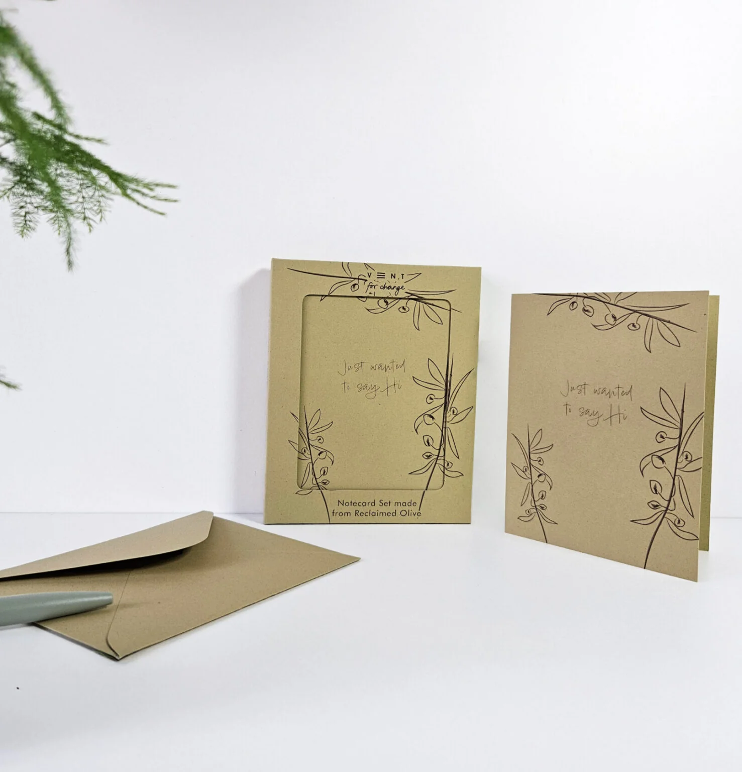 Vent For Change Notecards Made From Reclaimed Olives – Set of 10 - Image 4