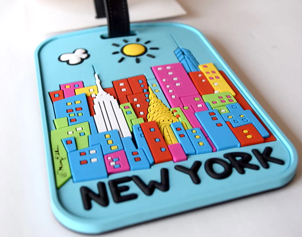NYC Day Skyline 3D Luggage Tag - Image 2