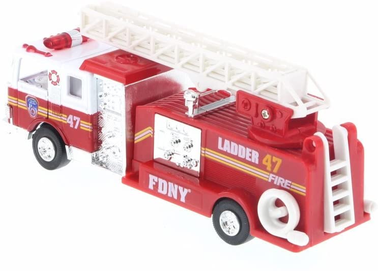 Official FDNY Fire Truck Pull Back Vehicle - Image 3